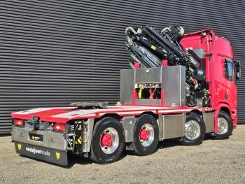 Scania R650 V8 8x4 / HMF 9520 + JIB + WINCH / 140 T GCW